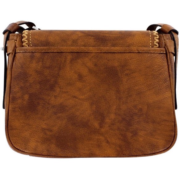 NWT New Brighton Colton Flap Crossbody Saddle Retired Rare - Picture 2 of 4